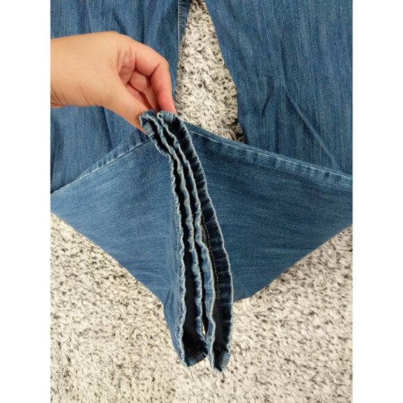 GLORIA VANDERBILT Straight Leg Jeans Women SZ 34 x 30.5 Flap Pockets Medium Wash - Picture 9 of 9